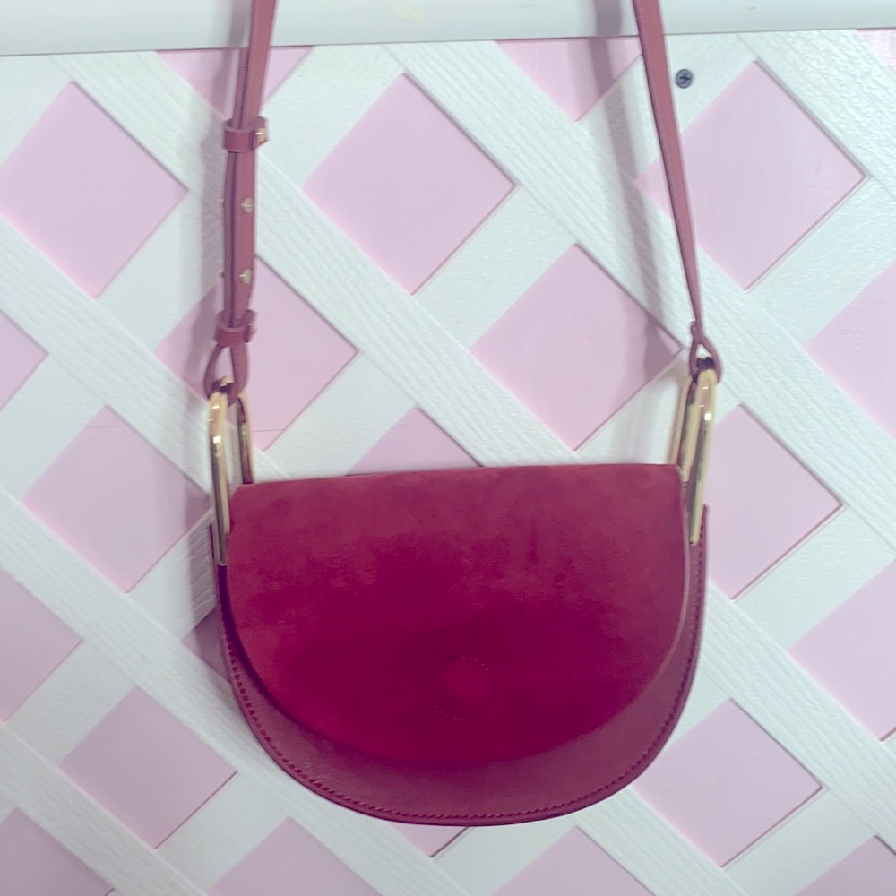 TOPSHOP BURGUNDY BAG